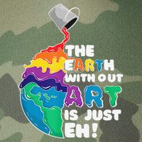 Autism Awareness Drawing The Earth Without Art Is Just Eh Legacy Tie Dye Trucker Hat