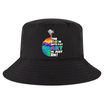 Autism Awareness Drawing The Earth Without Art Is Just Eh Cool Comfort Performance Bucket Hat
