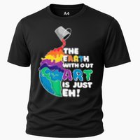 Autism Awareness Drawing The Earth Without Art Is Just Eh Performance Shirt