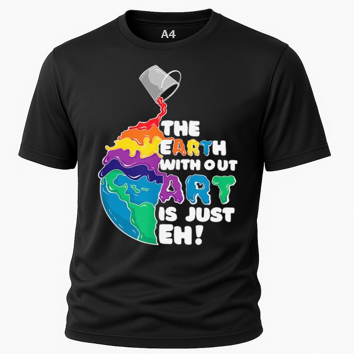 Autism Awareness Drawing The Earth Without Art Is Just Eh Performance Shirt