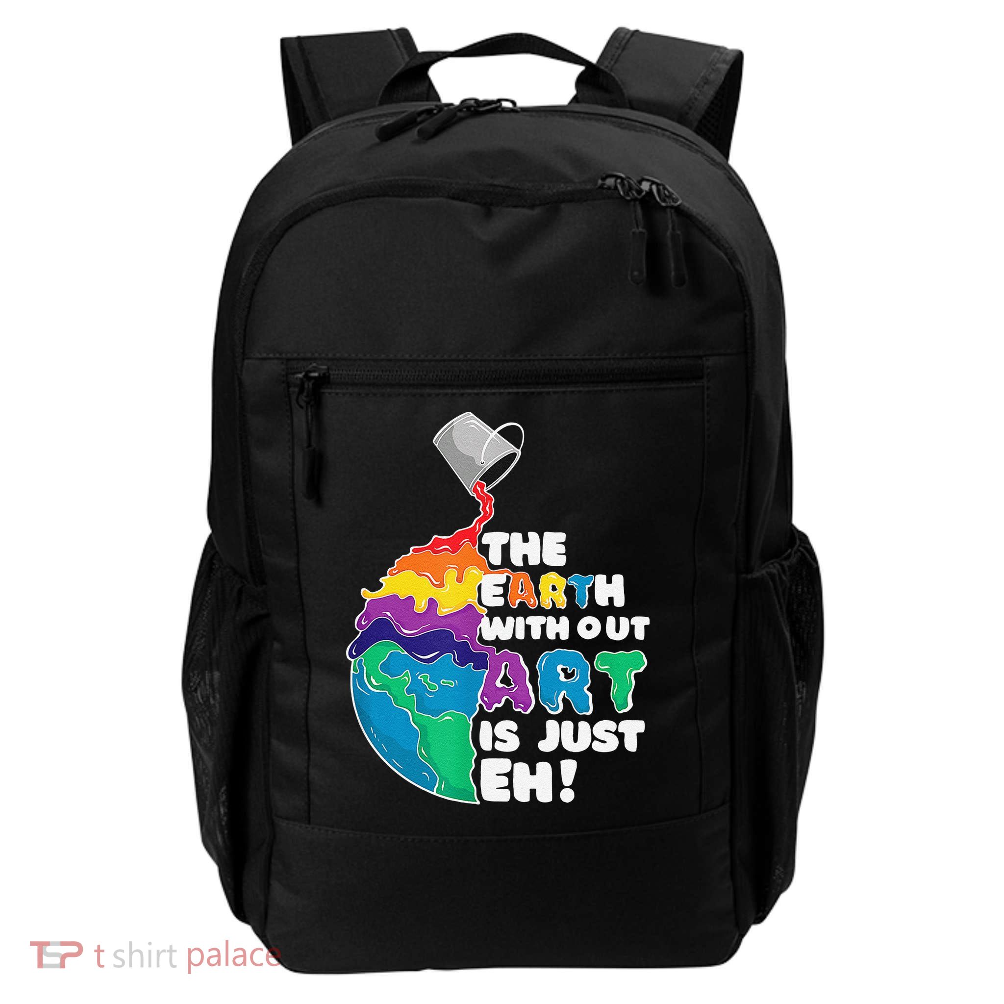 Autism Awareness Drawing The Earth Without Art Is Just Eh Backpack