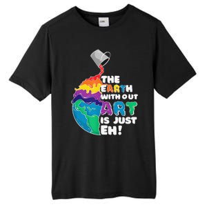 Autism Awareness Drawing The Earth Without Art Is Just Eh Tall Fusion ChromaSoft Performance T-Shirt