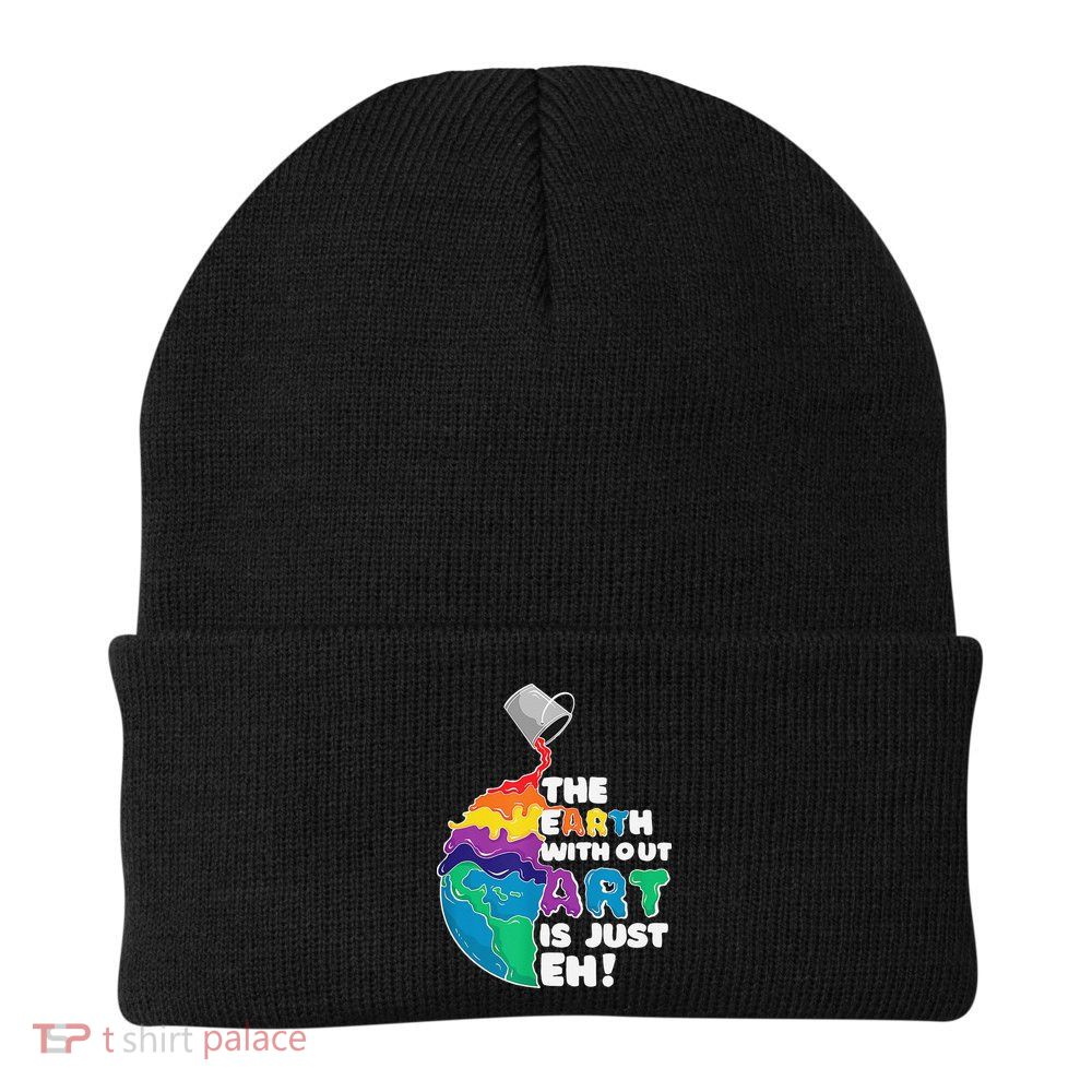 Autism Awareness Drawing The Earth Without Art Is Just Eh Beanie