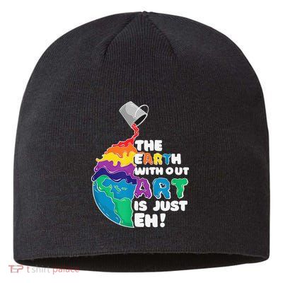 Autism Awareness Drawing The Earth Without Art Is Just Eh Sustainable Beanie