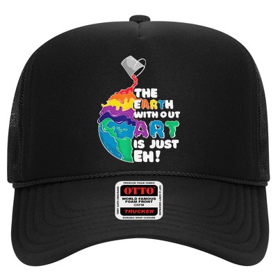 Autism Awareness Drawing The Earth Without Art Is Just Eh Trucker Hat