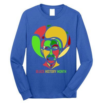 Afro American Dude For Black History Month Gift Long Sleeve Shirt