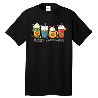 Autism Awareness Day Coffee Cups Tall T-Shirt