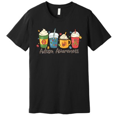 Autism Awareness Day Coffee Cups Premium T-Shirt