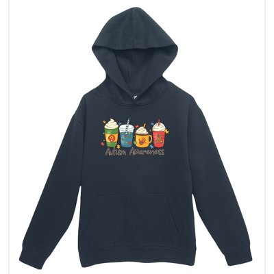 Autism Awareness Day Coffee Cups Urban Pullover Hoodie