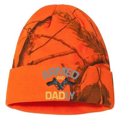 Armed And Dadly Funny Deadly Father Kati Licensed 12" Camo Beanie