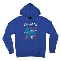 Autism Awareness Dinosaur Trex Gift Tall Hoodie