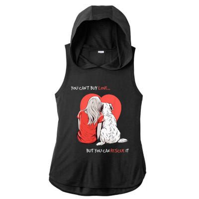 Adopt A Dog For Women Men Adopt Ladies PosiCharge Tri-Blend Wicking Draft Hoodie Tank