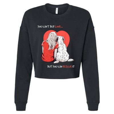 Adopt A Dog For Women Men Adopt Cropped Pullover Crew