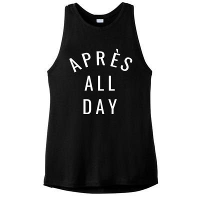 Apres All Day Winter Sports Gift Ladies PosiCharge Tri-Blend Wicking Tank