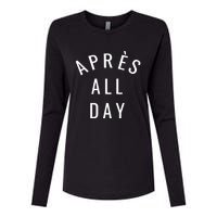 Apres All Day Winter Sports Gift Womens Cotton Relaxed Long Sleeve T-Shirt