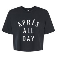 Apres All Day Winter Sports Gift Bella+Canvas Jersey Crop Tee