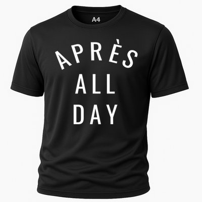 Apres All Day Winter Sports Gift Cooling Performance Crew T-Shirt