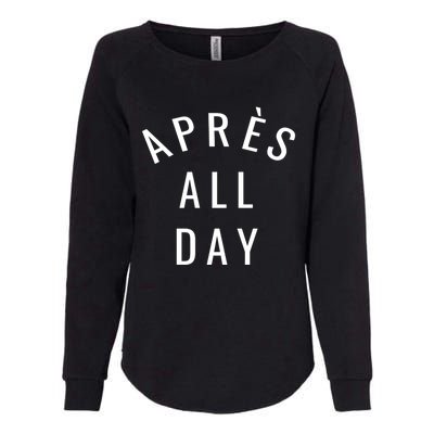 Apres All Day Winter Sports Gift Womens California Wash Sweatshirt