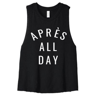 Apres All Day Winter Sports Gift Women's Racerback Cropped Tank