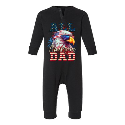 All American Dad Eagle Infant Fleece One Piece