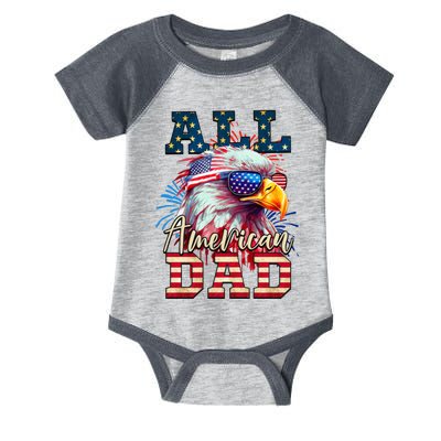 All American Dad Eagle Infant Baby Jersey Bodysuit