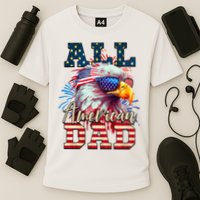 All American Dad Eagle Cooling Performance Crew T-Shirt