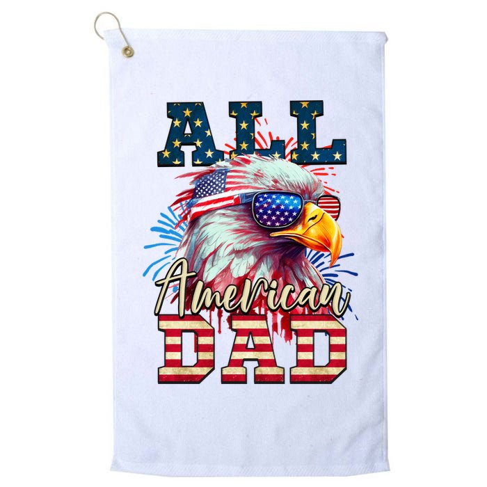 All American Dad Eagle Golf Towel