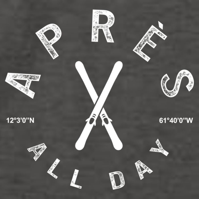Apres All Day Winter Sports Apres Ski Lover Skiing Men Skier Vector Backpack