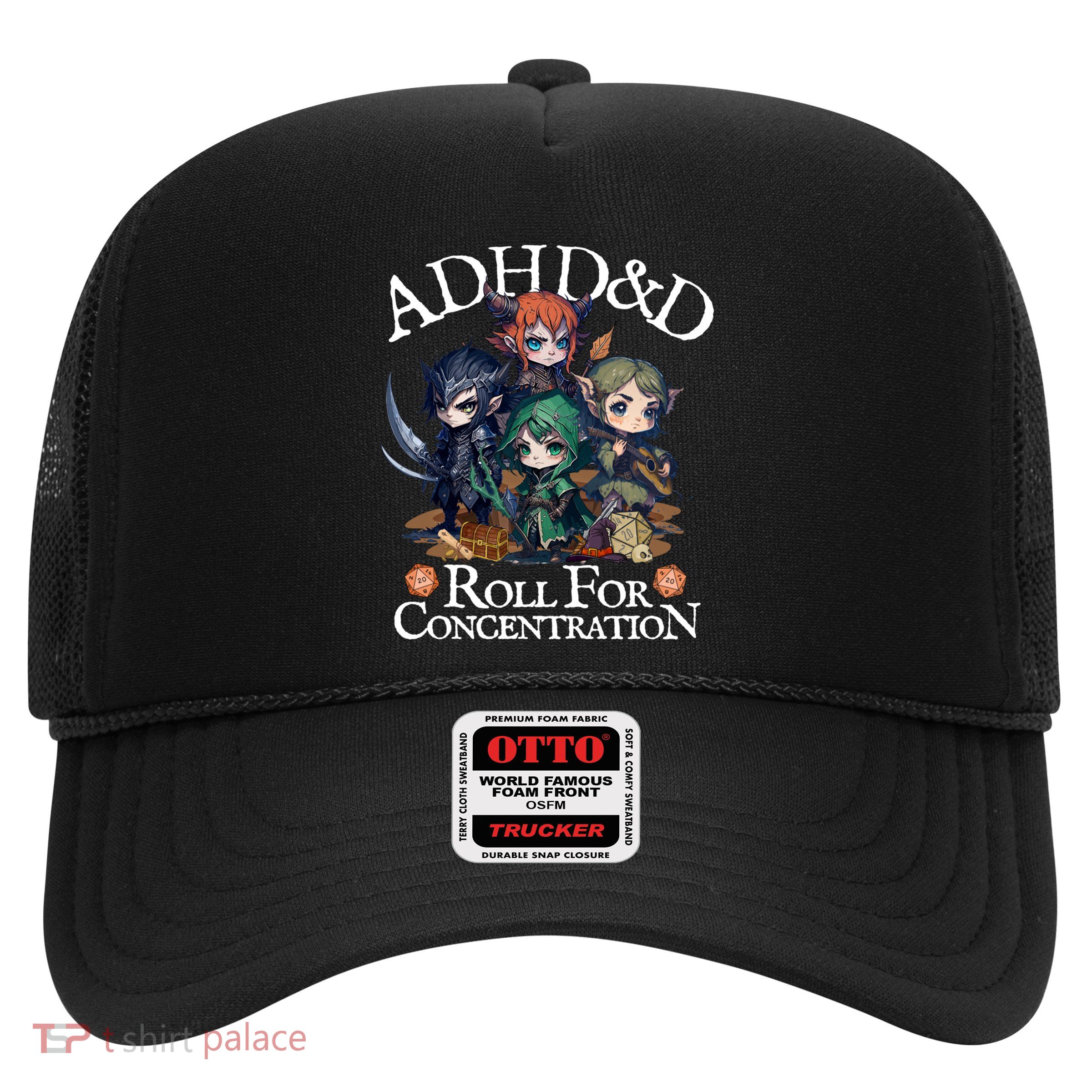 Adhddndadventurersrollforconcentration Trucker Hat