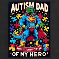 Autism Awareness Dad Father Dinosaur Funny Proud Autism Dad 11oz C Handle Ceramic Mug