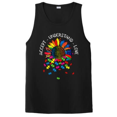 Autism Awareness Daisy Flower Accept Understand Love PosiCharge Competitor Tank