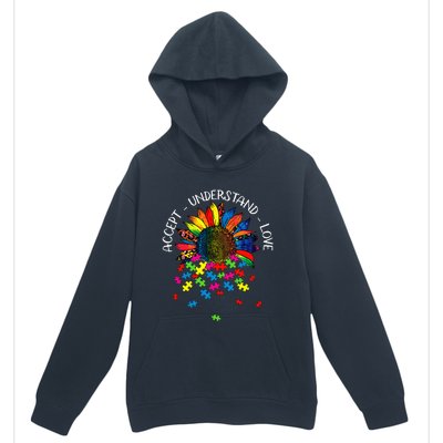 Autism Awareness Daisy Flower Accept Understand Love Urban Pullover Hoodie