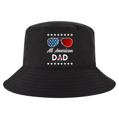 All American Dad 4th Of July Gift Cool Comfort Performance Bucket Hat