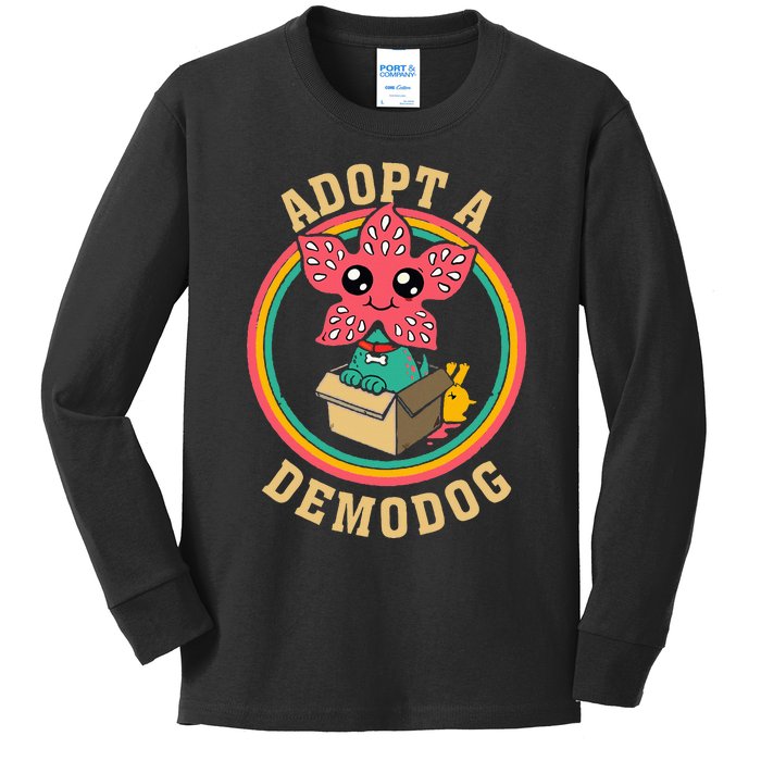 Adopt A Demodog Women Cute Funny Kids Long Sleeve Shirt