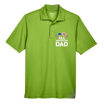 All American Dad American Dad Gift Men's Origin Performance Piqué Polo