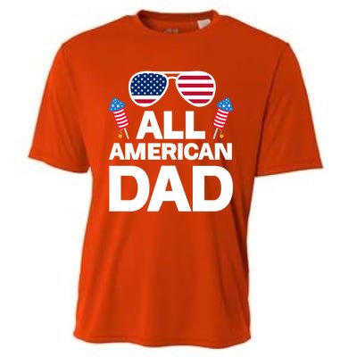 All American Dad American Dad Gift Cooling Performance Crew T-Shirt