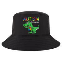 Autism Awareness Dinosaur Autism Heart Puzzle Cool Comfort Performance Bucket Hat