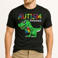 Autism Awareness Dinosaur Autism Heart Puzzle Cooling Performance Crew T-Shirt