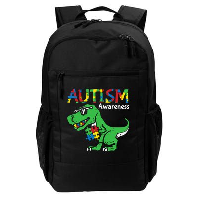 Autism Awareness Dinosaur Autism Heart Puzzle Backpack