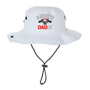 Armed And Dadly Funny Deadly Father Gift For Fathers Day Funny Legacy Cool Fit Booney Bucket Hat