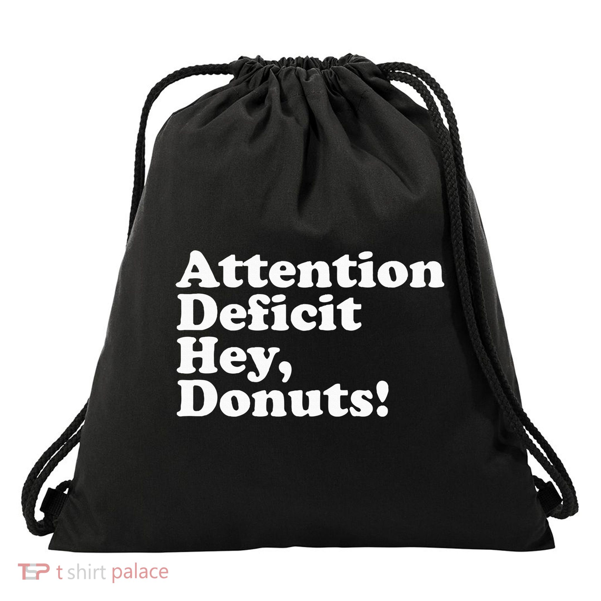 Adhd Attention Deficit Hey Donuts! Lt Drawstring Bag
