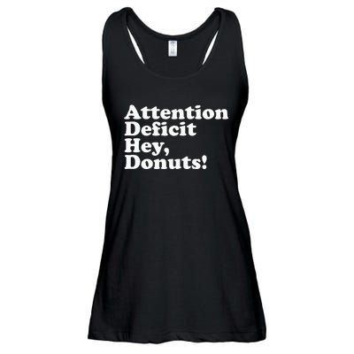 Adhd Attention Deficit Hey Donuts! Lt Ladies Essential Flowy Tank