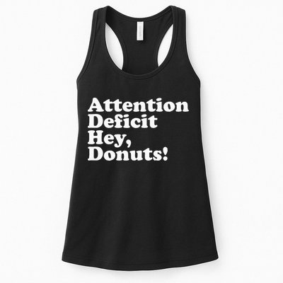 Adhd Attention Deficit Hey Donuts! Lt Womens Tank Top
