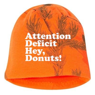 Adhd Attention Deficit Hey Donuts! Lt Kati - Camo Knit Beanie