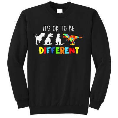 Autism Awareness Dinosaur Boys Its Ok To Be Different Sweatshirt