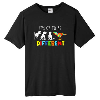 Autism Awareness Dinosaur Boys Its Ok To Be Different Tall Fusion ChromaSoft Performance T-Shirt