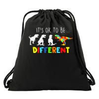 Autism Awareness Dinosaur Boys Its Ok To Be Different Drawstring Bag