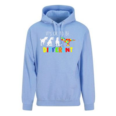 Autism Awareness Dinosaur Boys Its Ok To Be Different Unisex Surf Hoodie