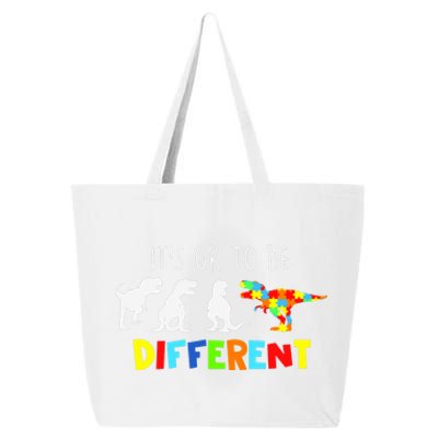 Autism Awareness Dinosaur Boys Its Ok To Be Different 25L Jumbo Tote