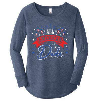 All American Dude 4th Of July Firecracker Independence Day Gift Women's Perfect Tri Tunic Long Sleeve Shirt